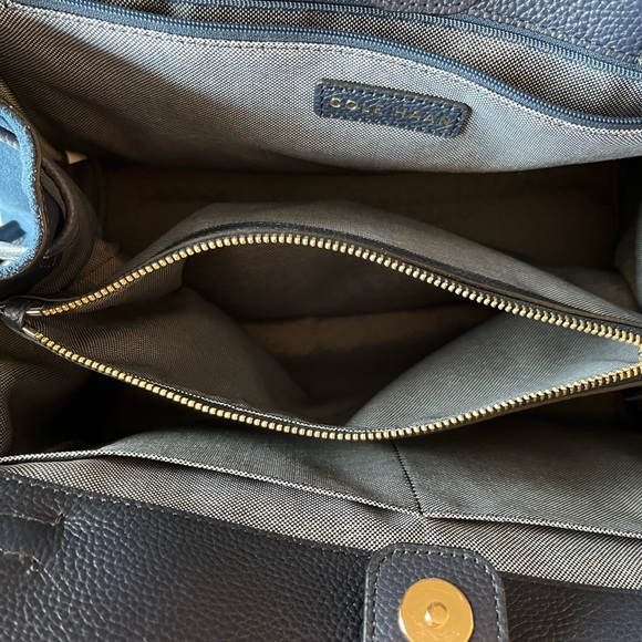 Cole Haan Grand Ambition Side Cinch Satchel, Navy/Blue - Picture 9 of 12